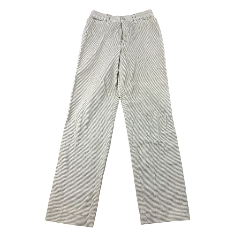 agnes b Corduroy Pants Women 36 Beige Regular Cotton France Made Preppy Chic